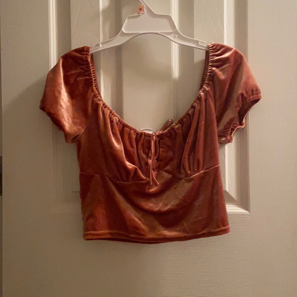 PacSun Pink Crop Top Blouse